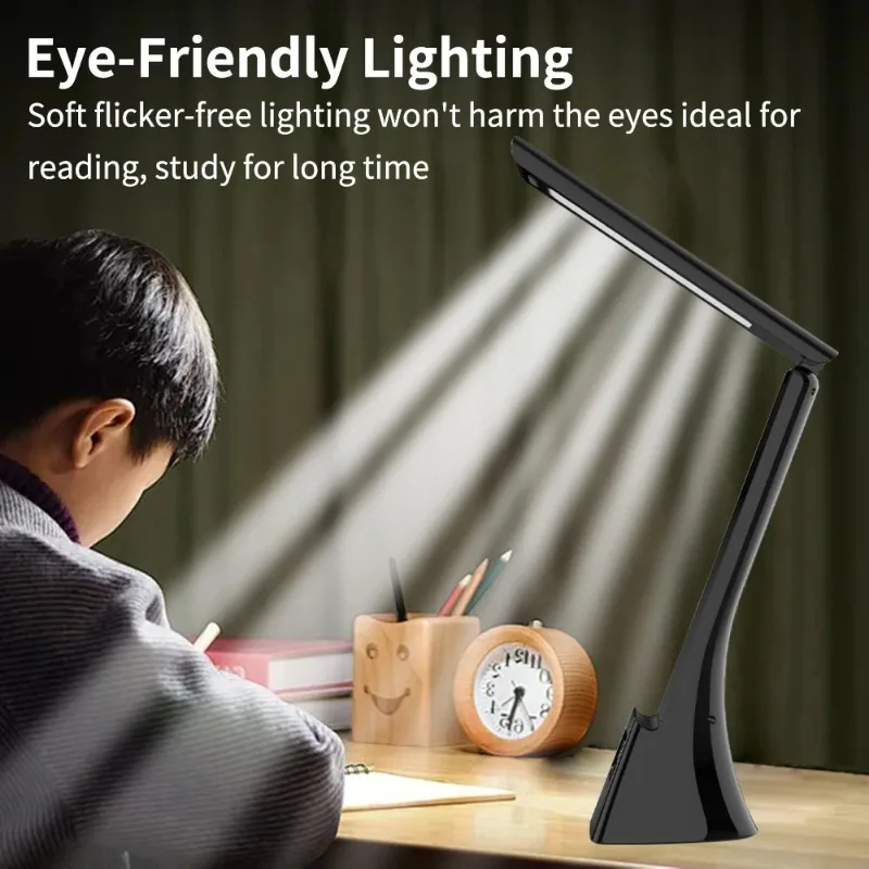 15W Wireless Charger Stand LED Desk Table Lamp With Alarm Clock 3 Colors Dimmable Desk Light Fast Charging Station for iPhone