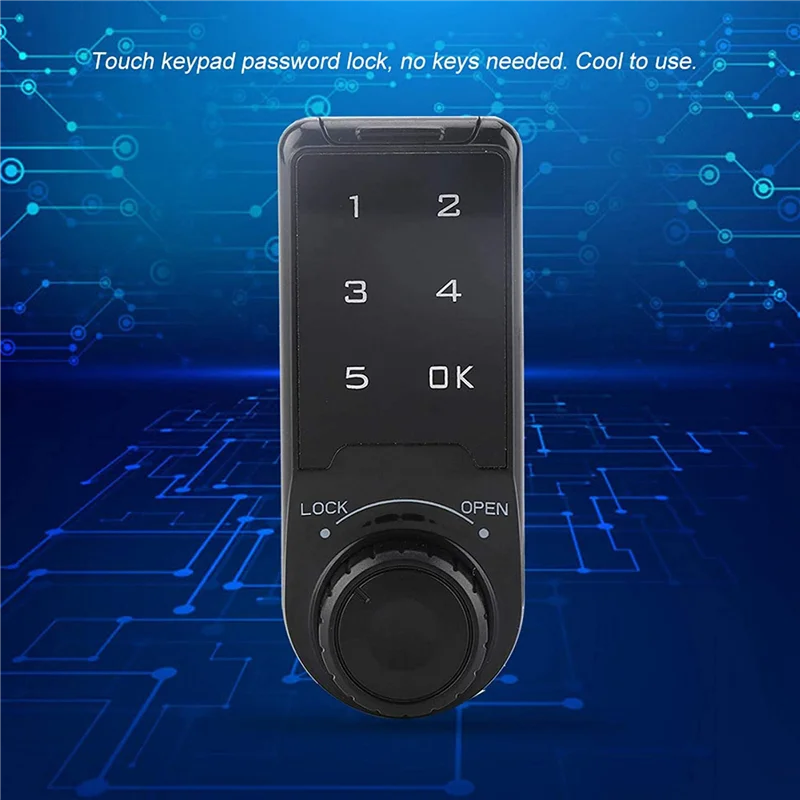 

A37T-6X Combination Lock, Door Access Digital Electronic Security Cabinet Coded Locker Contact Keypad Password B