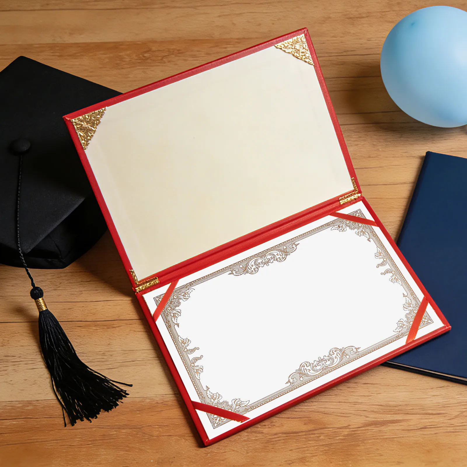 

30Pcs Certificate Paper Inner Sheets Simple Design Smooth Writing Printable Diploma Paper for Awards Graduation Recognition