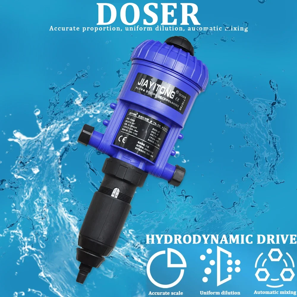 Automatic Dosing Device Irrigation Injector Powered by Water Dosing Pump for Garden Water-Powered Fertilizer Injector