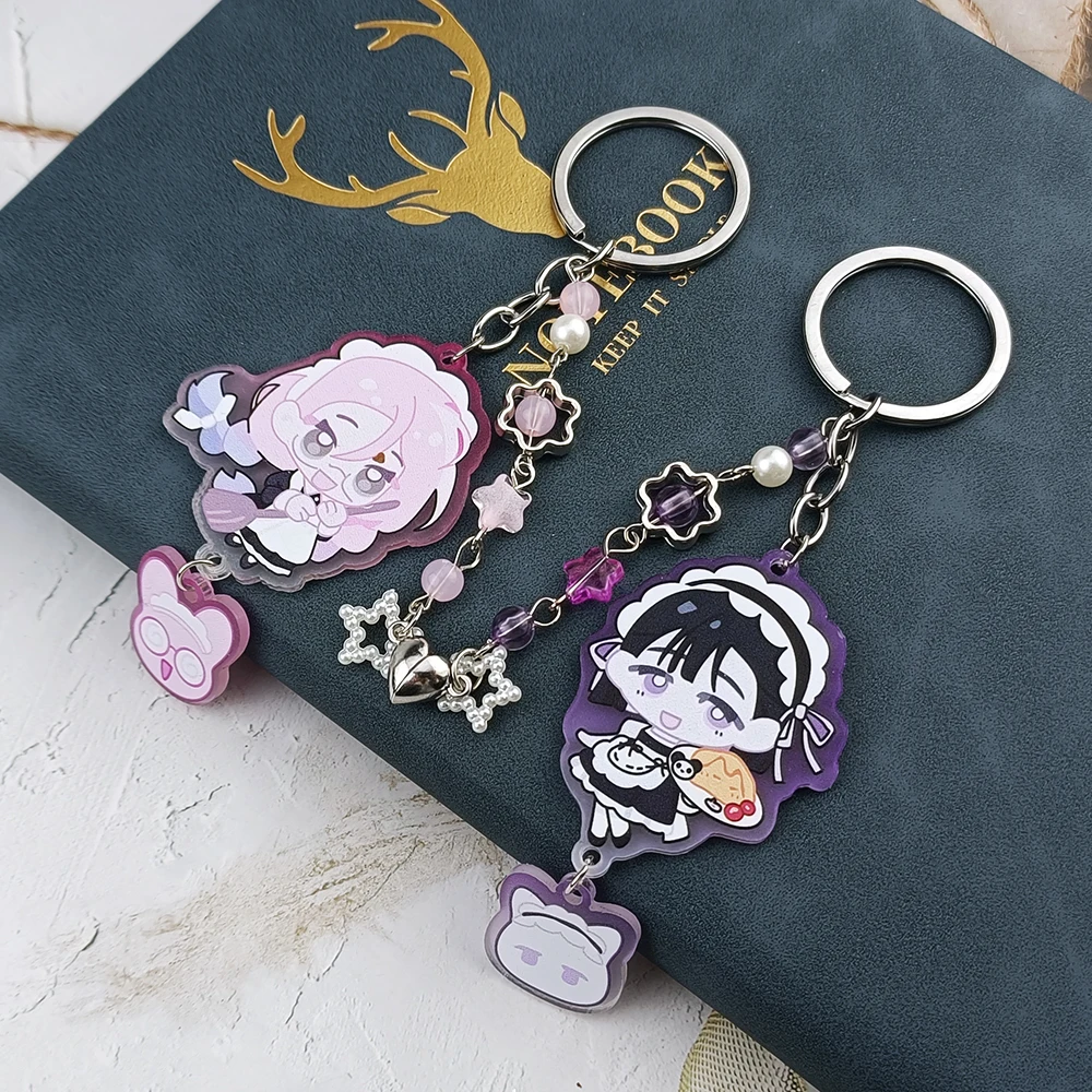 Anime Alien Stage Keychains Ivan Till Keyrings Fans Couple Friends Gifts Cosplay Accessories Gifts