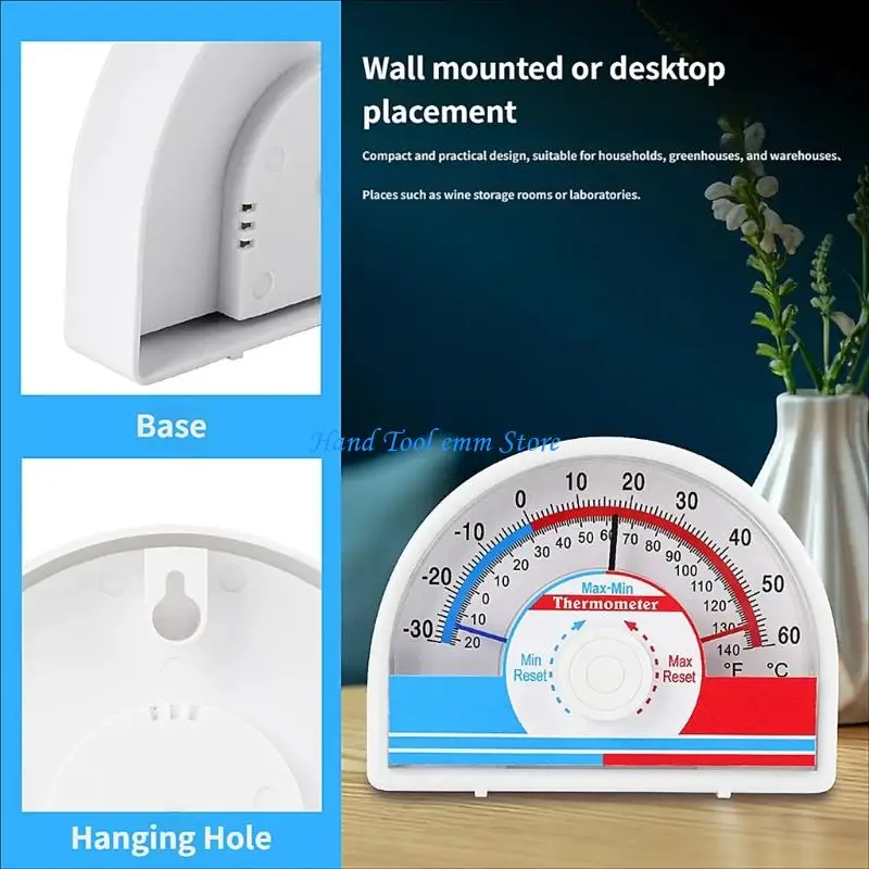 H37F Indoor Outdoor Digital Thermometers Featuring Manual Reset And Double Mount