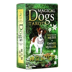 Dog Tarot Cards Divination Cards Game 12*7cm Cards Chinese Version  Family/Friends