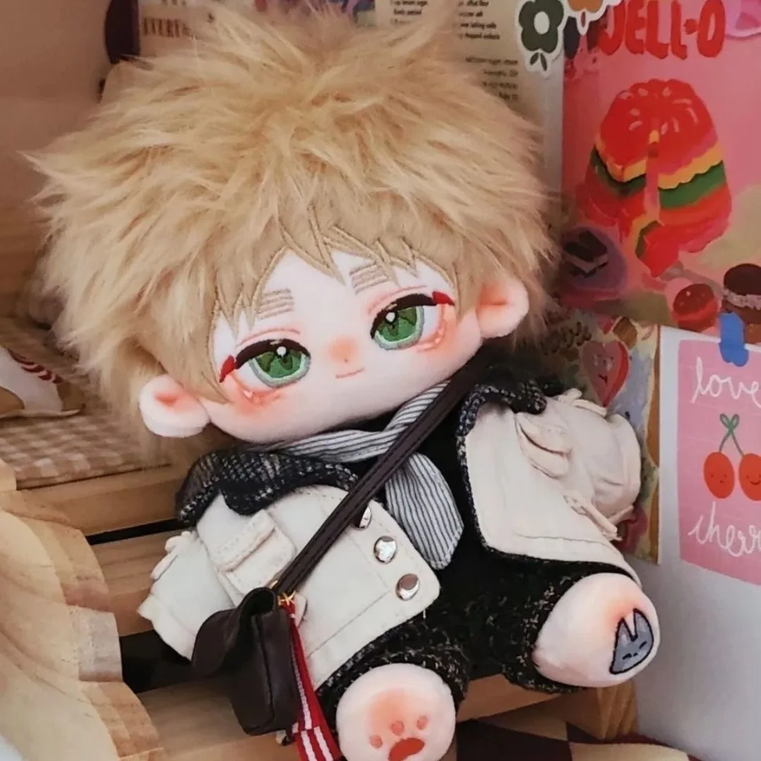 Anime Attribute Arthur Kirkland Monster Ear Rail Plush Doll Cotton Stuffed Body Dress Up Clothes Plushies Toys Mascot 20cm