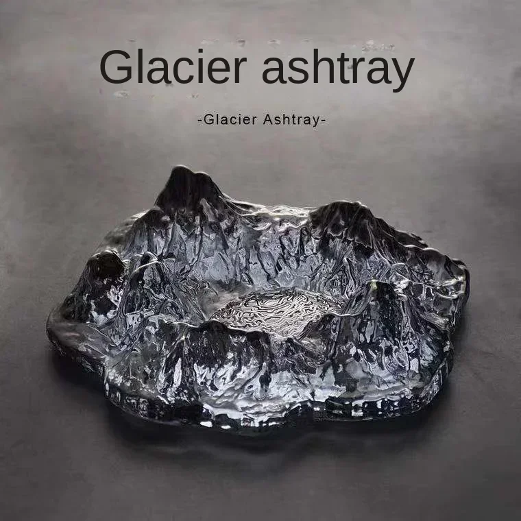 الفاخرة الجليدية السيجار منفضة سجائر الزجاج الإبداعي السيجار السجائر منفضة سجائر النمط الياباني التبغ منفضة سجائر حامل لمكتب بار فندق