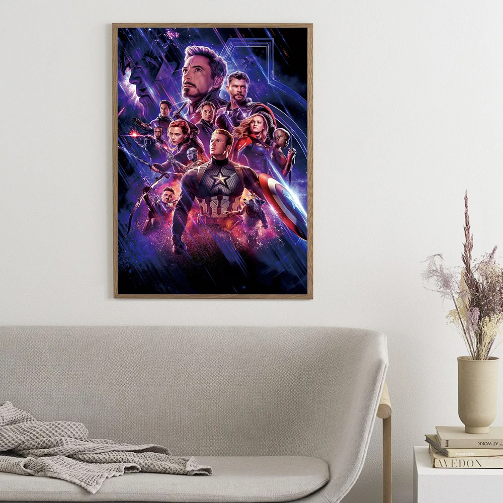 MINISO Marvel Movie Avengers Canvas Poster Superhero Modern Home Wall Art Painting Print Picture Beautiful Room Decor Mural Gift - Image 2