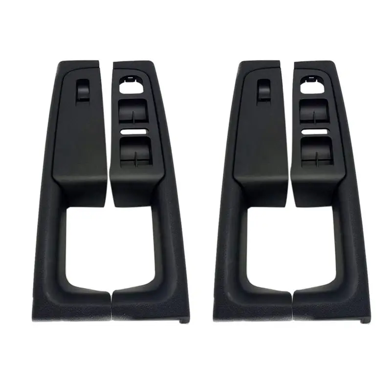 

Powerful 2X For Skoda Superb Door Handle Front Left And Right Door Armrest Box Inner Handle Frame, The Lifter Switch Box Black