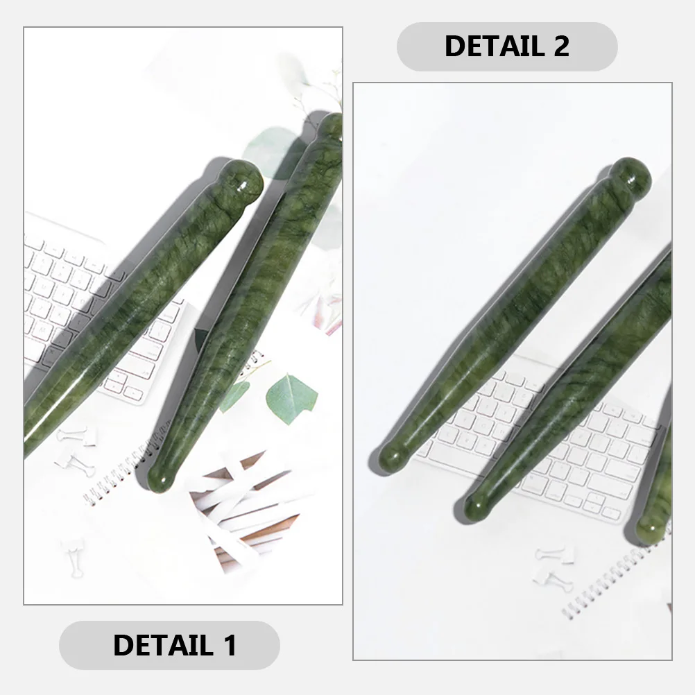 

Jade Foot Tool Acupoint Scalp Pen Trigger Point Handheld Massage Tools Body Pain Relief Stone Facial Roller