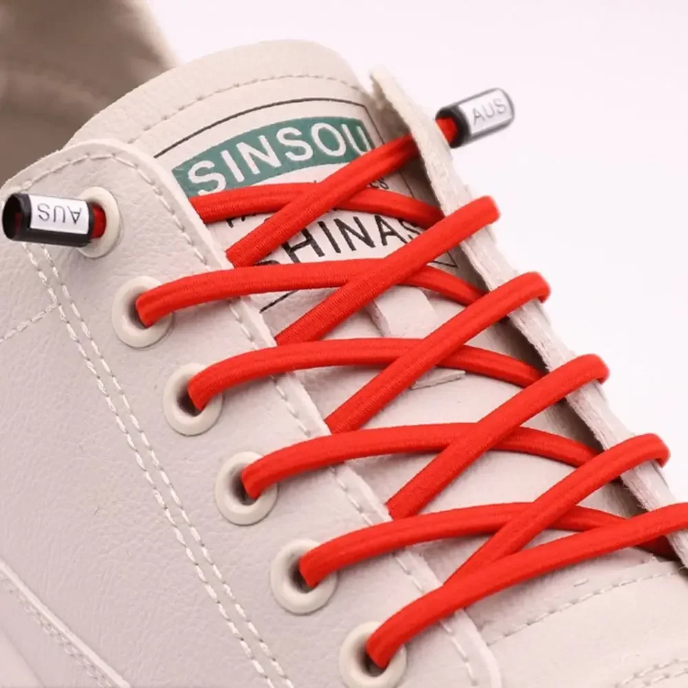 Verstärkte elastische Schnürsenkel ohne Binden für Sneaker und Sportschuhe - Runde Stretch-Schnürsenkel für Kinder und Erwachsene - Einheitsgröße für schnellen, einfachen und sicheren Sitz – Detail 14
