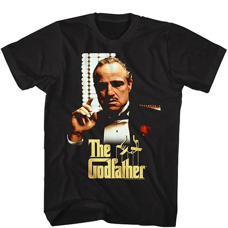 The Godfather Printed Cotton T-Shirts Men Women Retro O-Neck Short Sleeves T Shirt Oversized Harajuku Unisex Tees Tops Clothing