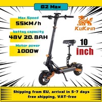 KuKirin G2 Max Electric Scooter 48V 20Ah Battery 80KM Range Kickscooter 1000W Power 55 km/h Speed 10 \