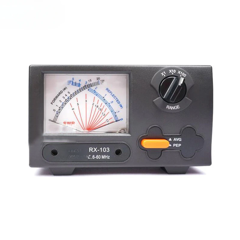 Original RX-103 SWR/Watt Meter 1.6-60Mhz Short Wave  Standing RX103 Digital Power Watt Meter for Radio Walkie Talkie