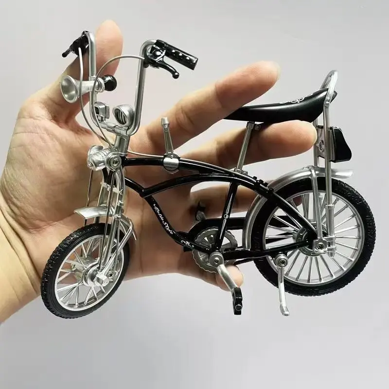 1:8 New Model Alloy Bicycle Diecast Mini Finger Bikes 39A Simulation Collection Gifts Toys for boys