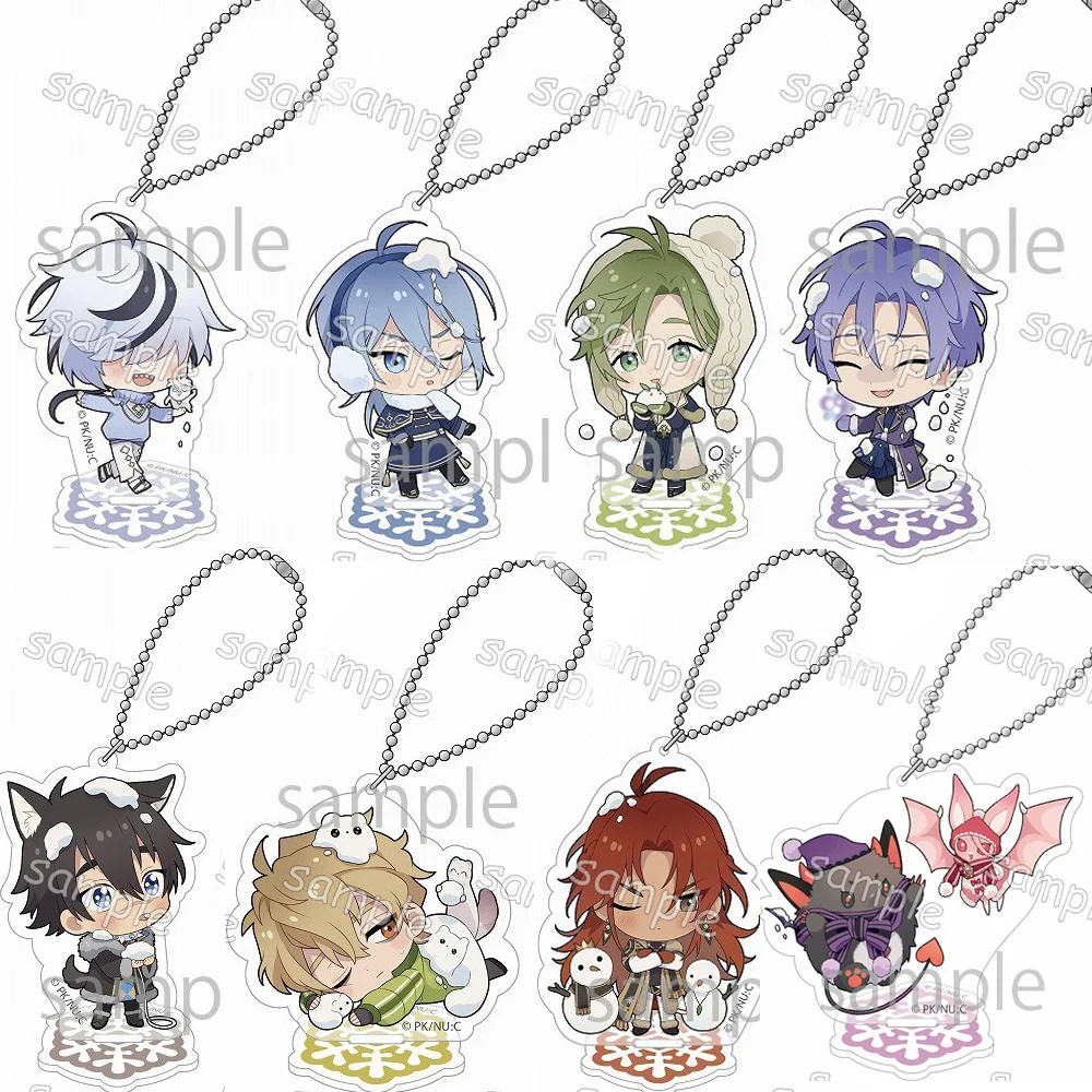 Anime Nu: Carnival Keychain Olivine Quincy Blade Cartoon Q Version Acrylic Stand Desktop Accessories Bag Pendant Toy Fans Gifts