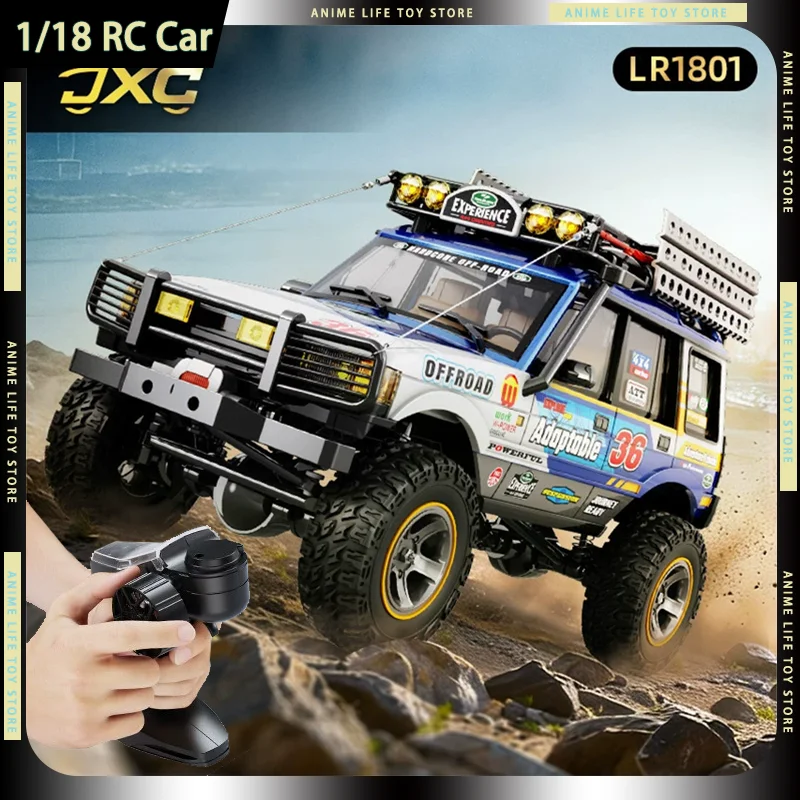 1/18 JXC LR1801 RC Car 4-WD Professional OffRoad Climbing RTR Full Scale Simulated Dual Speed 9KM/H RC Car Kid's Birthday Toys