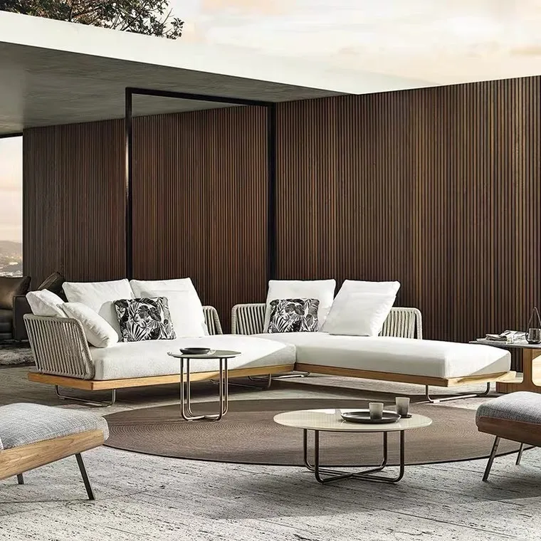 

#Best Selling Modern Simplicity PE Wicker Rattan Waterproof Sectional Outdoor Garden Sofa Set