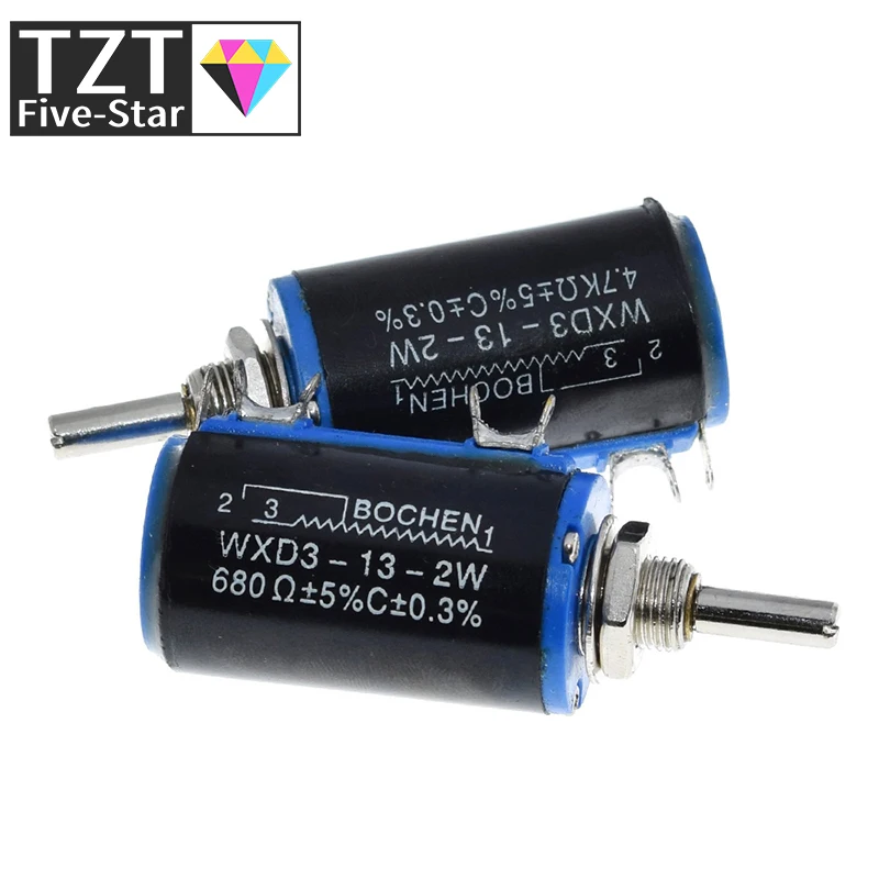 

TZT WXD3-13-2W 100 200 220 470 680 R Ohm 1K 2,2 K 3,3 K 4,7 K 5,6 K 10K 22K 33K 47K 6,8 K Ohm проволочный потенциометр