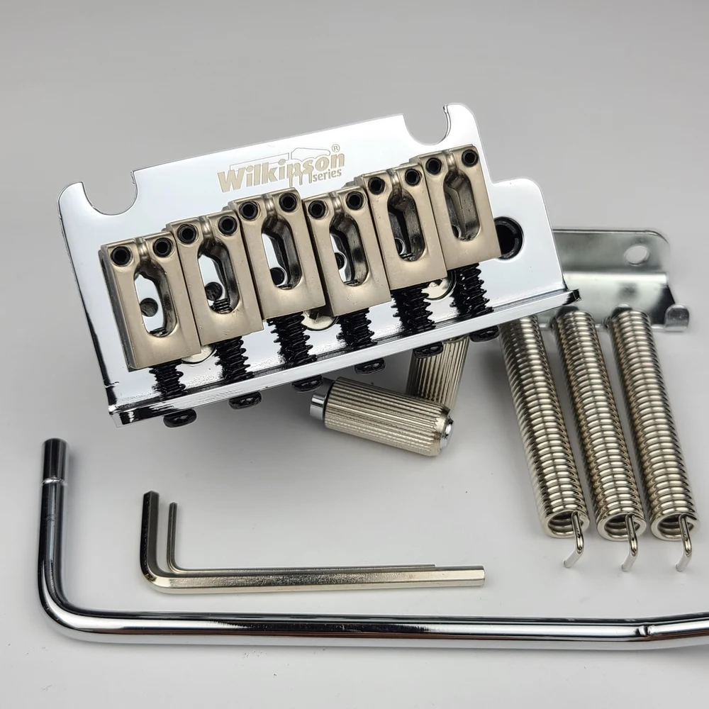 Wilkinson 2 post point Chrome Silver Double swing Electric Guitar Tremolo System Bridge for ST and suhr guitar WOV06