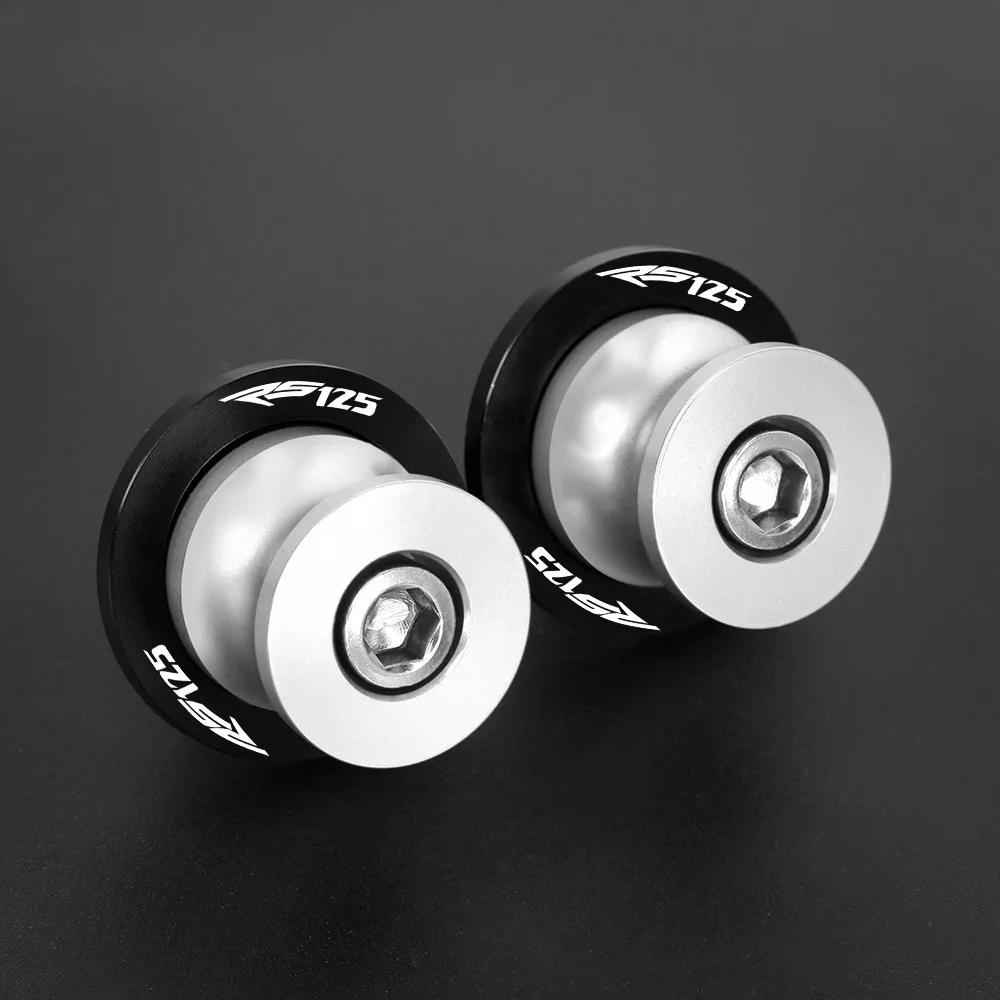 For Aprilia RS125 RS 125 2002 2003 2004 2005 2006 2007 2008 - 2010 6MM Motorcycle Swing Arm Stand Screw Swingarm Spools Sliders