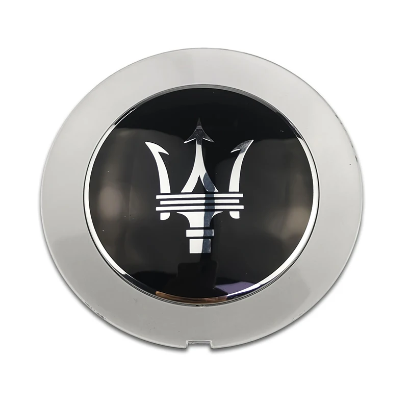1 unidad de emblema decorativo de 15 cm para tapas centrales de rueda de coche, accesorios para Maserati Granturismo Quattroporte Ghibli Levante GT