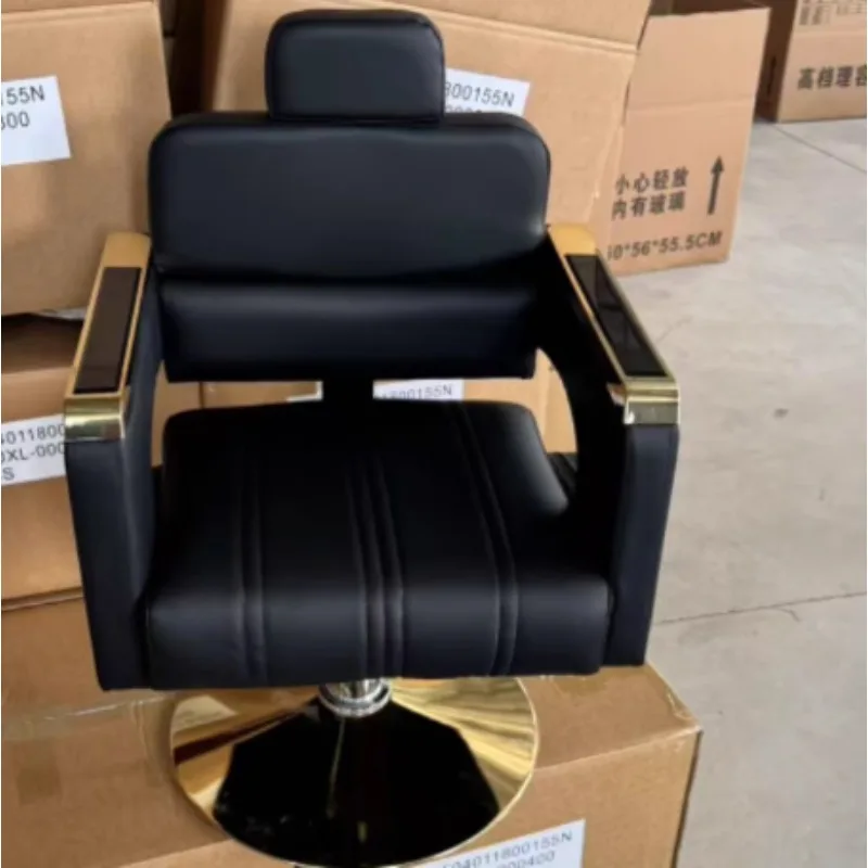 Modern High Quality Black Barber Chair for Men Popular Wholesale Haircutting Hair Salon Furniture