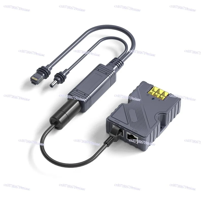 Gen Mini Power Network Cable Separator Poe Interface Separation 2 in 1 Power Supply Extension Network Converter