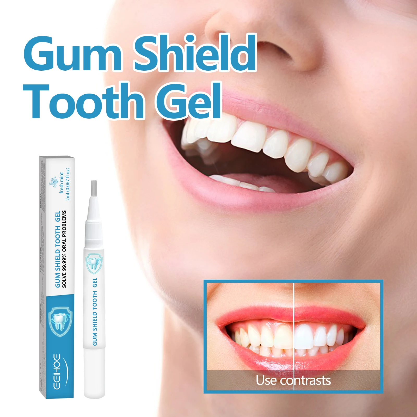 Gum Recession Treatment Gel Effectively Relieve Tooth Sensitivity Teeth Whitening Pen Deep Cleaning Care Essence Strengthen Gums