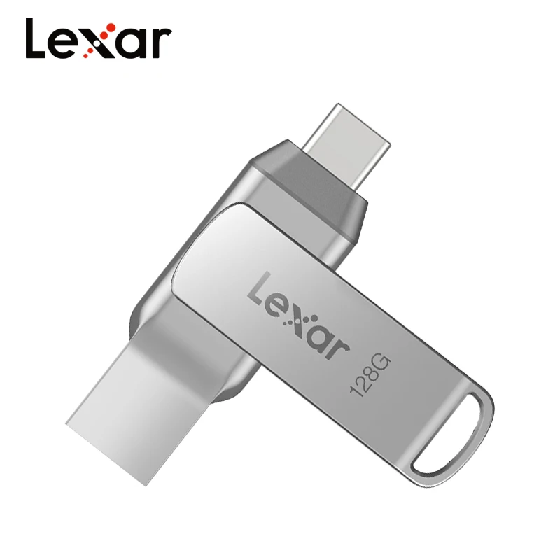 Lexar USB 3.2 TYPE-C Jumpdrive Gen1 High Speed 150MB/s AES Encryption Pen Drive 128GB D40T Flash Memory Stick Storage U Disk