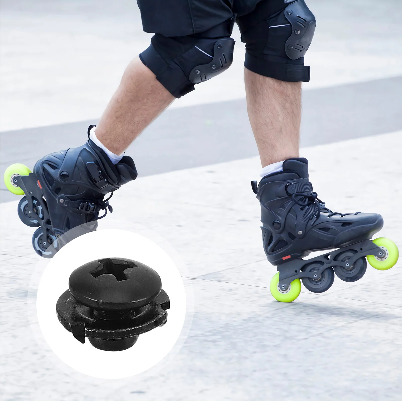 

6 Set Roller Skates Buckle Screws Quick Repair Adjustable Tightness Energy Strap Parts Universal Compatibility Skate Accessories