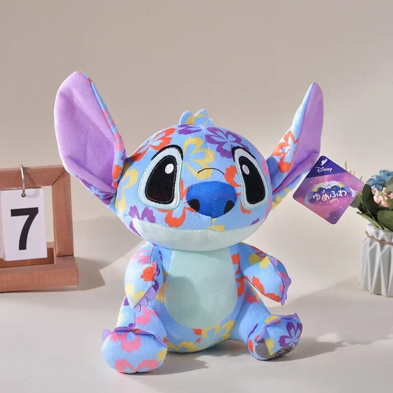 2024 New 8 Inch 23cm Stitch Plush Doll Limited Edition Stitch Doll Flower Cloth Interstellar Baby Toy Decoration Birthday Gift