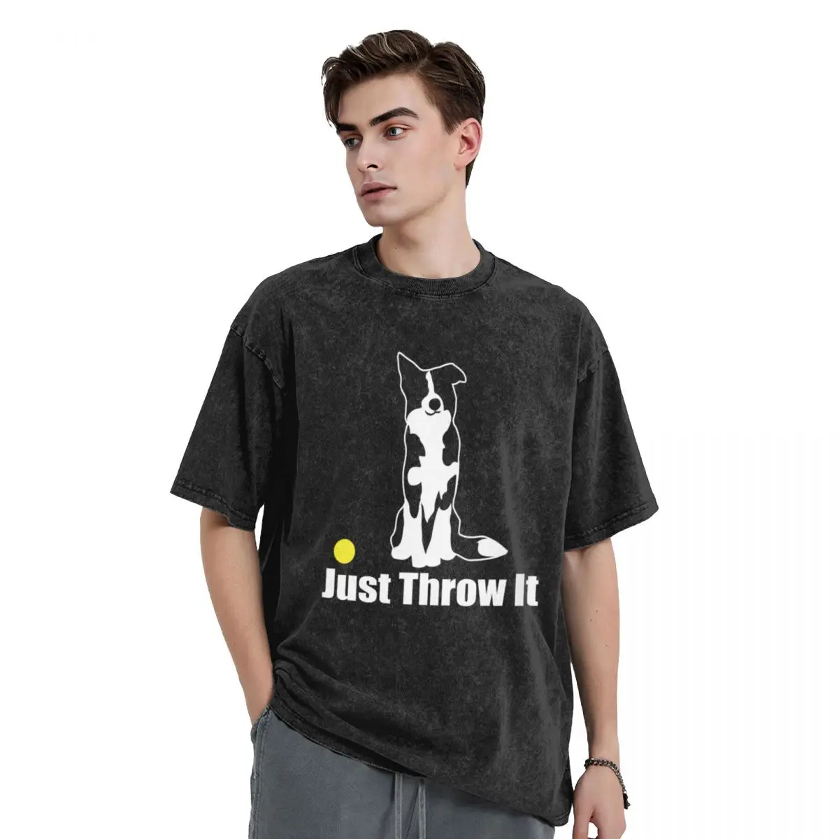 Just Throw It Border Collie Dog NickerStickers? on Redbubble T-Shirt summer clothes shirts graphic tee funny t shirts for men