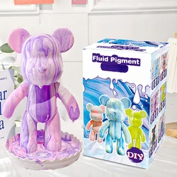 Children's DIY Handmade Colorful Toys Fluid Bear White Embryo Coloring Crafts Girls Painting Gift Set without box