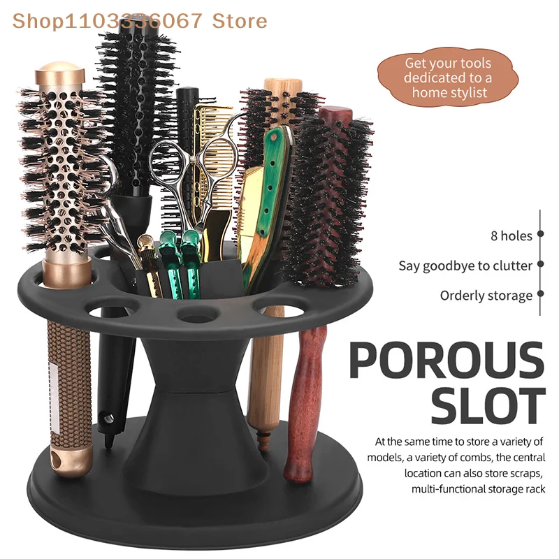 【HLS】【HB】Barber Hairdressing Scissors Combs Tools Holder Storage Box Barbertop Salon Display Stand Salon Hairdresser Tools