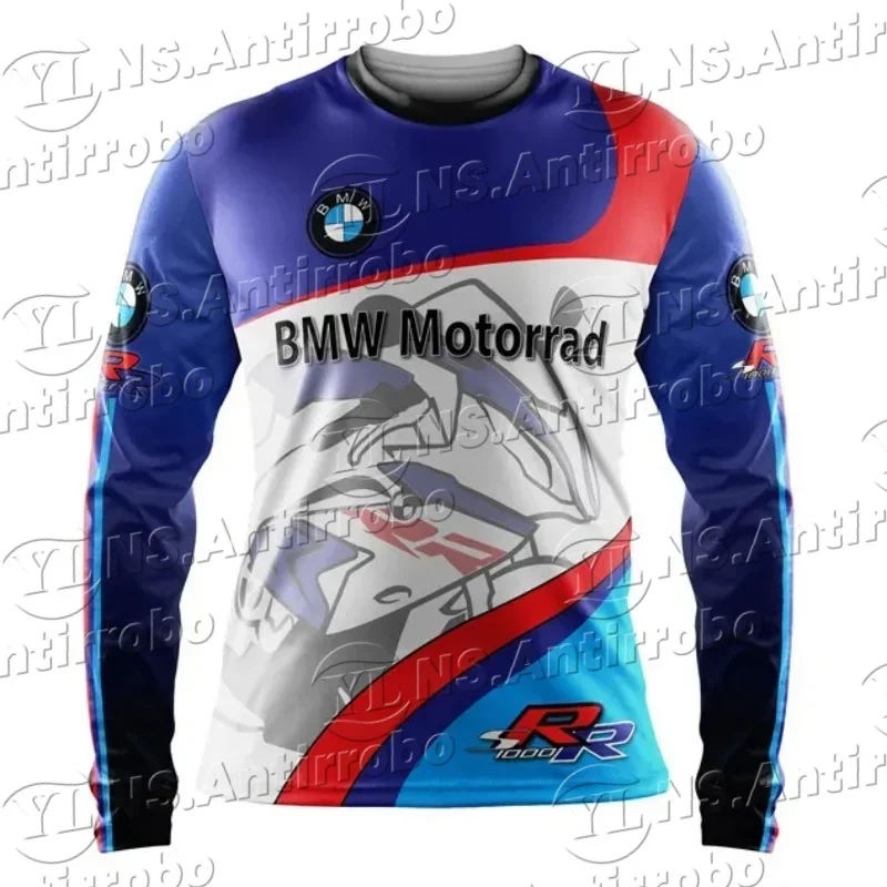 

BMW Racing Motorcycles, Cars, Sports Round-neck Long-sleeved T-shirts, Breathable And Quick-drying Clothes For Men And Women