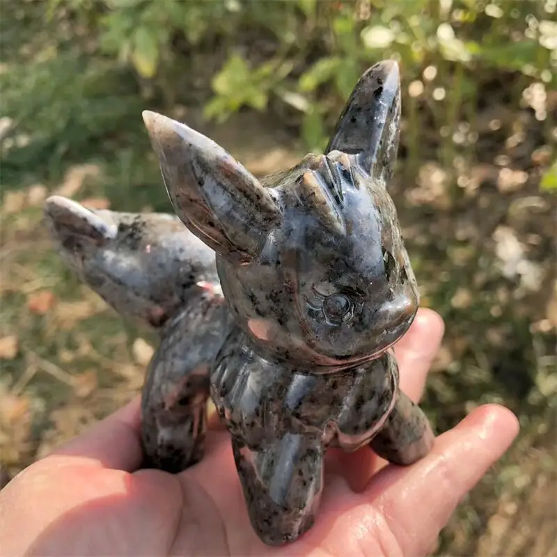 

Natural Yooperlitge Cartoon Carving Figurine Healing Energy Gemstone Crystal Crafts For Christmas Gift 1PCS