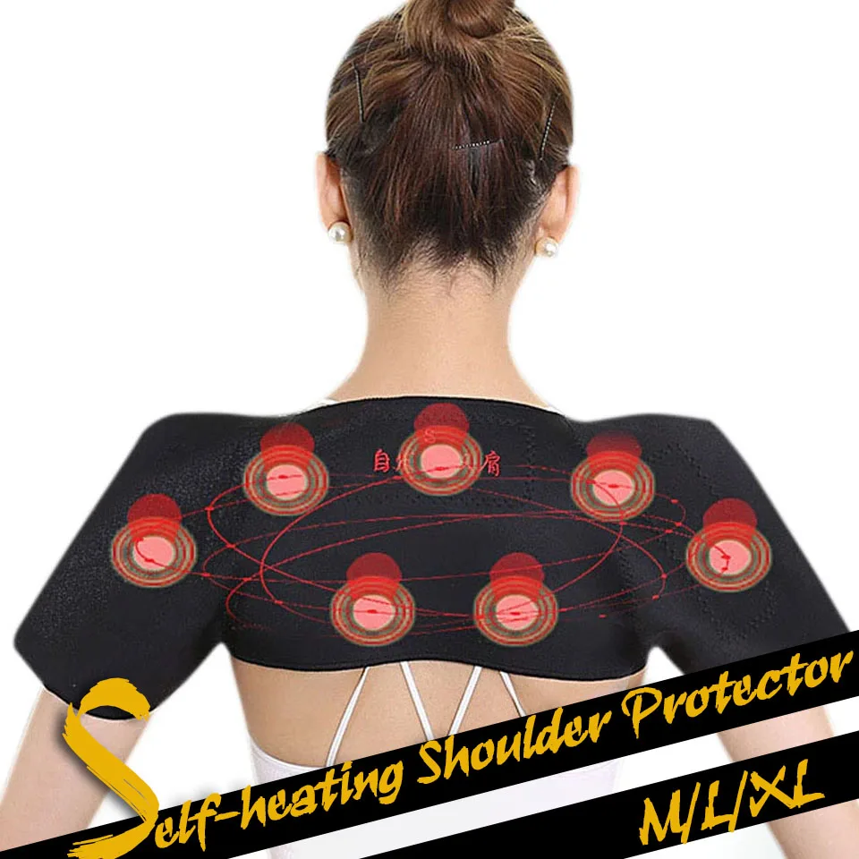 GOBYGO Tourmaline Self-heating Heat Therapy Pad Shoulder Protector Support Body Muscle Pain Relief Health Care Heating Belt