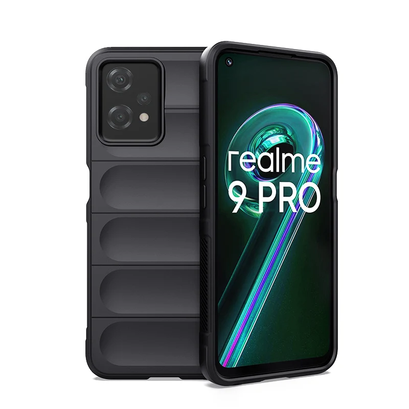 For Realme 9 Pro Cover Realme 9 Pro Case 6.6 inch Shockproof Rubber Soft Silicone Protective Bumper For Realme 9i 9 Pro Plus