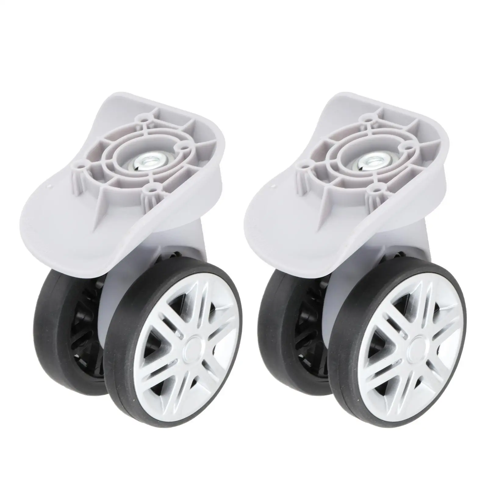 2 Pieces Replacement Luggage Wheels, A19 360 Degree Rotation Durable Universal Heavy Duty Suitcase Wheels Swivel Casters for