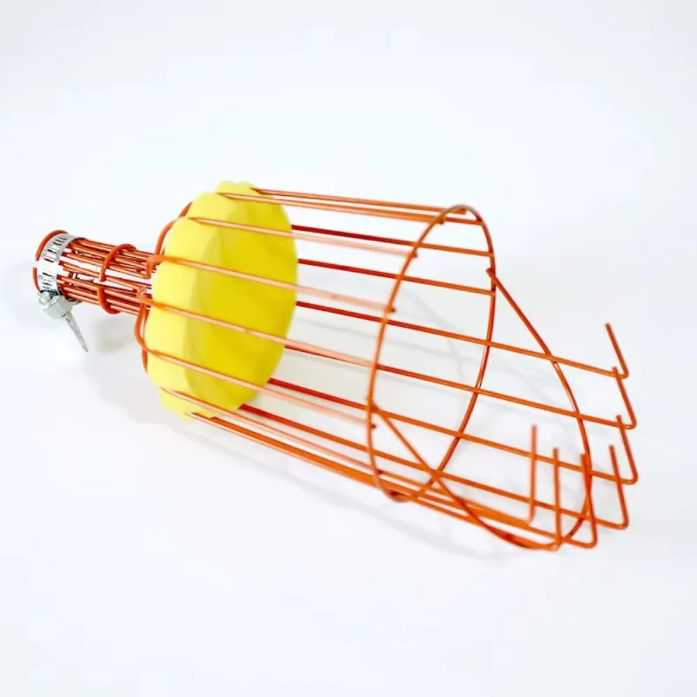 Obstpflückerkopf aus Metall/Kunststoff ohne Stange, Obstsammler, Erntepflücken, Apfel, Zitrus, Birne, Garten-Handwerkzeuge