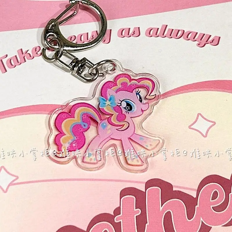 Kawaii Nieuwe Mijn Kleine Pony Schattige Cartoon Acryl Tas Mooie Hanger Creatieve Cadeau Hanger Creatieve Anime Sleutelhangers Meisje Cadeau