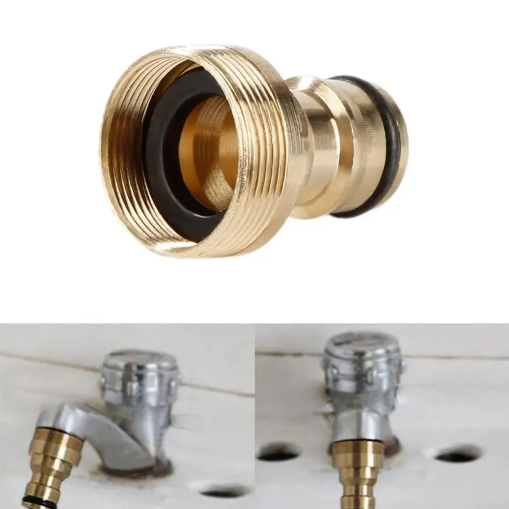 Universal 23 Mm Home Male Quick Threaded Tap Connector Adaptor Car Garden Water Hose Pipe Spray Kitchen Bathroom Garden Tools