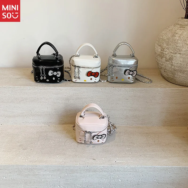 Miniso 2025 Bow Mini Bag for Women, Fashion Crossbody Shoulder Purse, Versatile & Chic