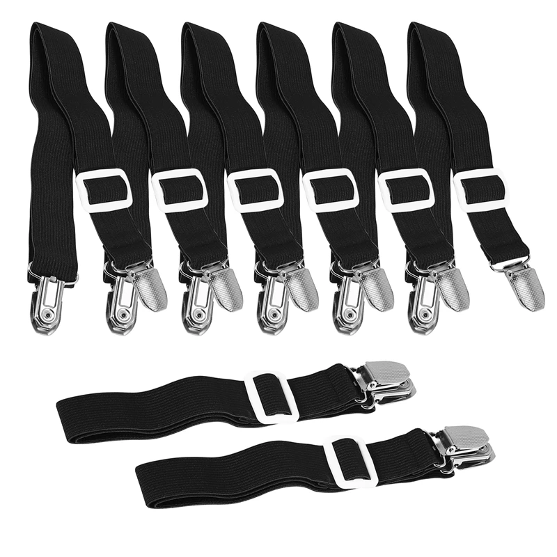 

ABSF 8 шт. простыня, регулируемый держатель для углов кровати, зажимы, захваты, наматрасник, чехол для матраса