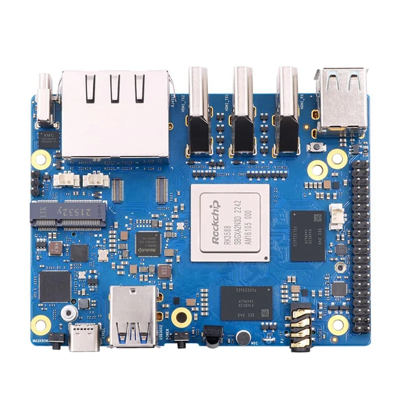 For Orange Pi 5 Plus Development Board Kit RK3588 64Bit 2.5G M.2 Slot Support 2230 Wi-Fi 6 BT Module Set US Plug