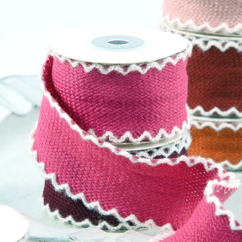 9Yards 40MM Wave Lace Woven Grid Ribbon Make Bowknots Kids Accessories Material Handmade