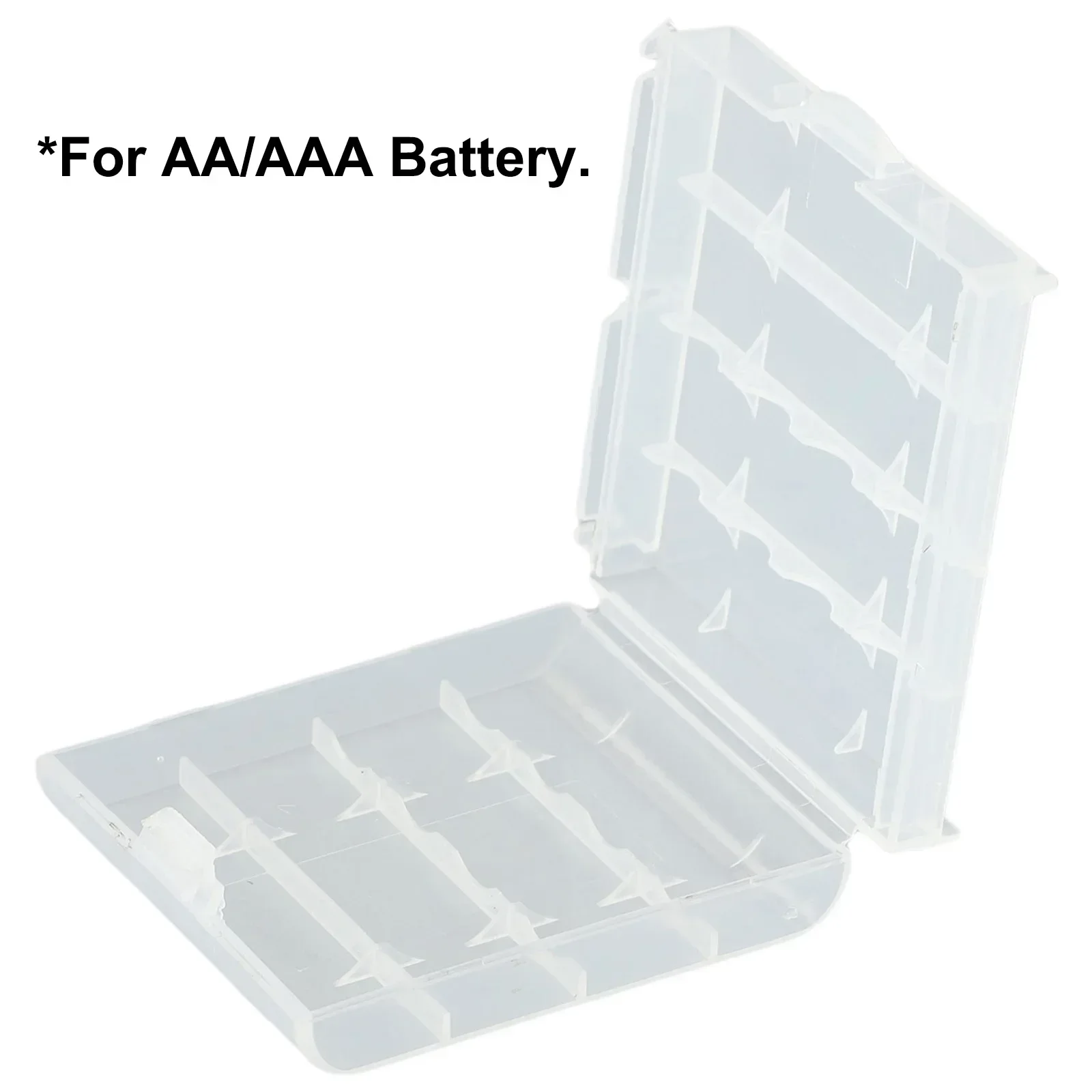 La scatola di immagazzinaggio della batteria compatta per batterie AA e AAA può contenere fino a 5 batterie AAA o 4 AA per mantenere le batterie impostate