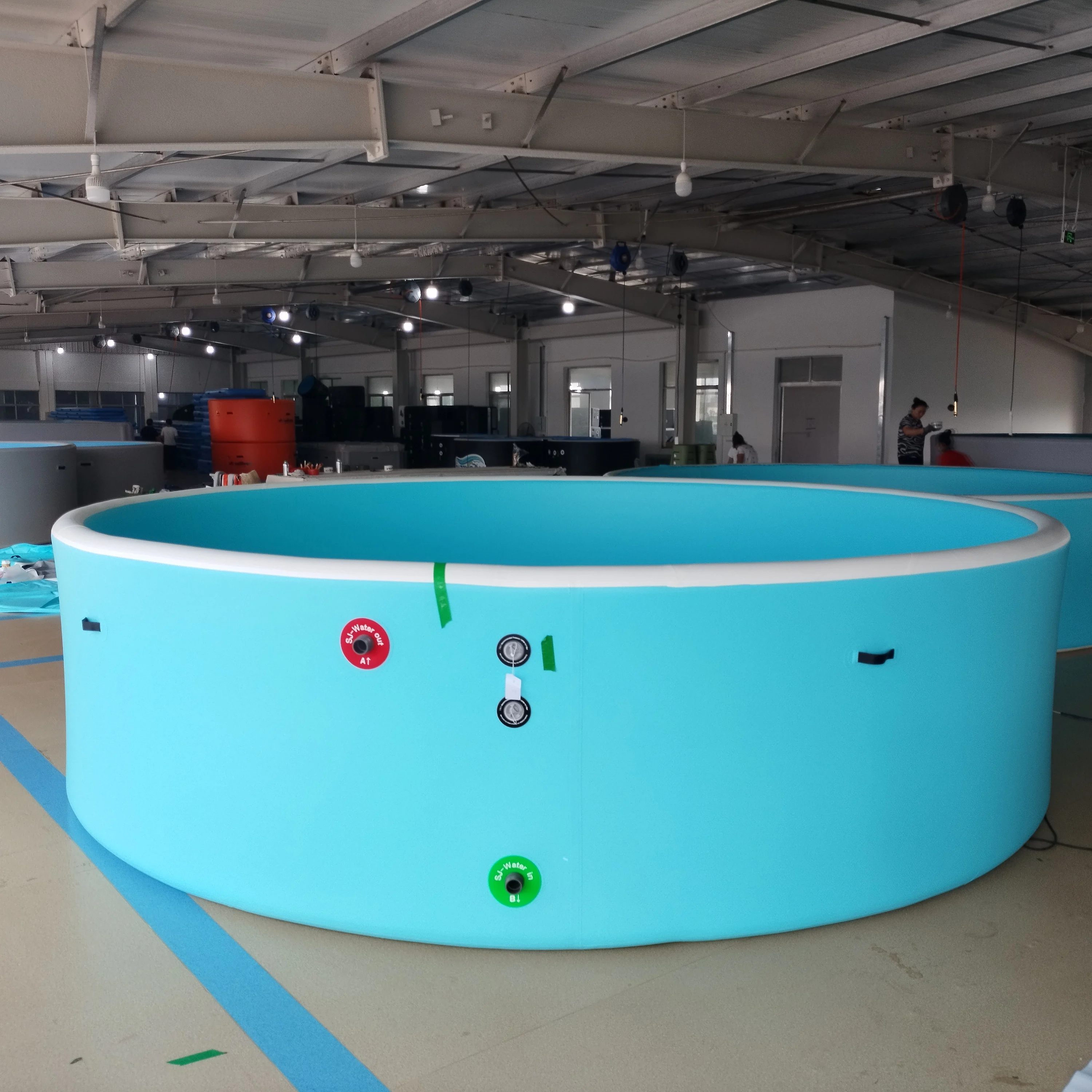 

Factory Sale High Quality PVC Drop Stitch Inflatable Portable Above Ground Swimming Pool for Family Outdoor Bathing