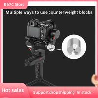 B67C 2X DSLR Camera Removable Counterweight Balancing Moment Clump Weight For DJI Ronin S Zhiyun Gimbal Stabilizer 100G
