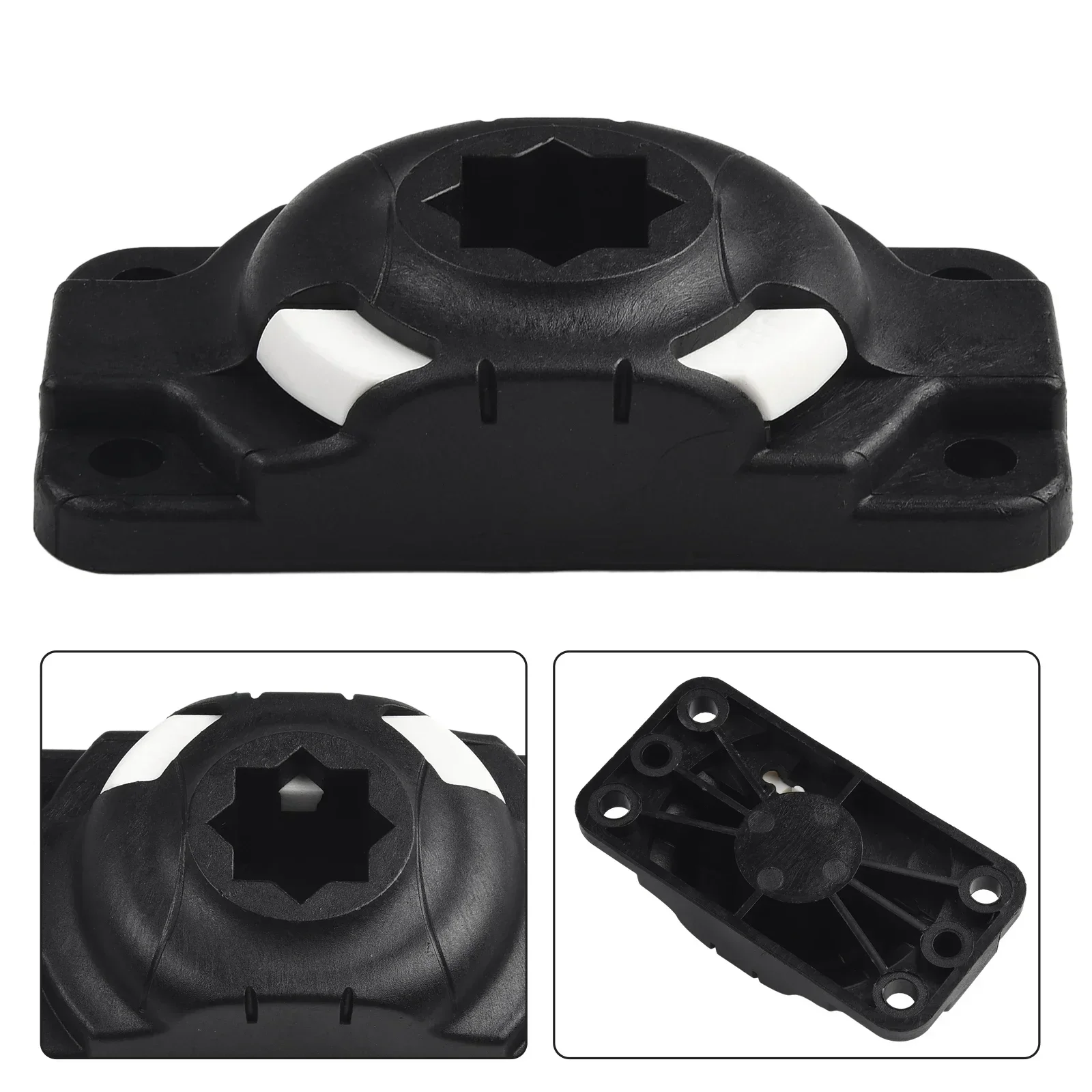 Heavy duty Plastic Kayak Boat Fishing Rod Holder Mount Base for Stable Fixing of Fish Finders and Phone Holders