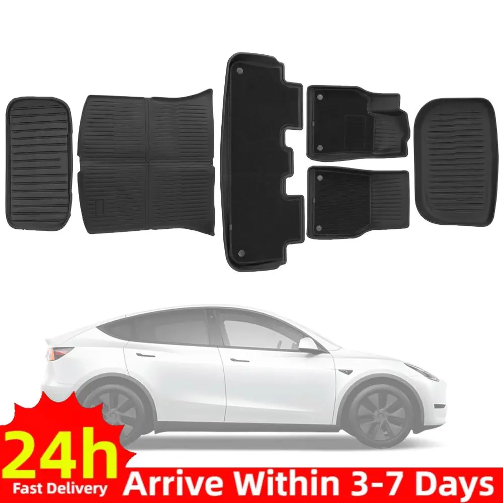 

Car Mats and Cargo Liners TPE Full Set for Tesla Model Y Juniper 2025 2026 5-Seat Floor Liners Fit for Tesla Model Y Accessories